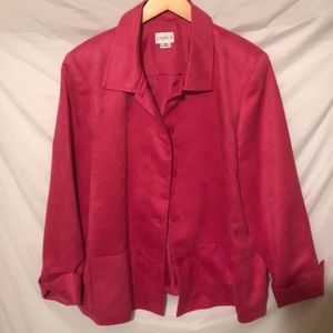 Faux Suede Pink Blazer